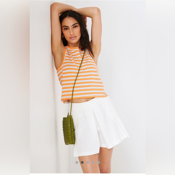 Anthropologie – Maeve Cropped Striped Halter Tank – Size Medium - Picture 2 of 13